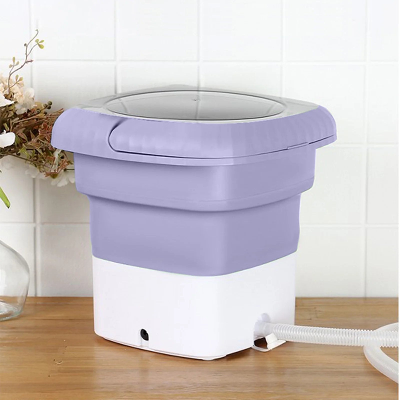 Kitchen Gagets under 2$ Portable Washing Machine Foldable Mini Washing Machine Small Washing Machine for Underwear Baby Clothes Suitable for Apartments Dormitories Camping Travel