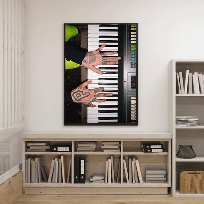 (SELECT the DESIGN) Vintage Mac Miller Piano Poster, Tribute Mac Miller Poster, Music Lovers Poster No Frame, Gift for Fans