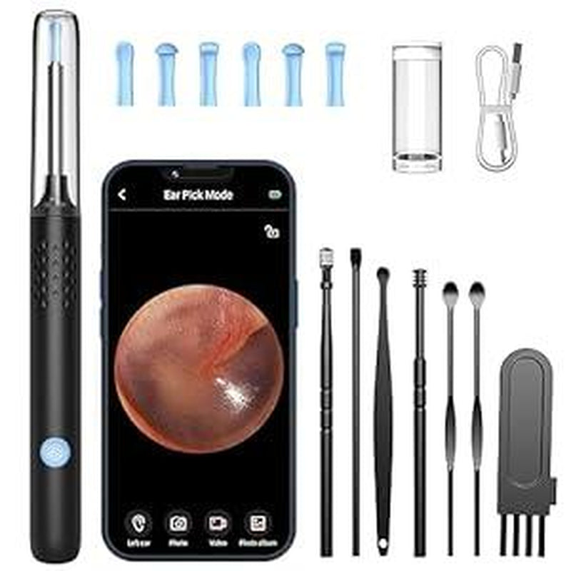 Ear Wax Removal Tool,Ear Cleaner with 1920P HD Camera, Ear Wax Removal Kits with 8 Pcs,Waterproof Otoscope with 6 LED Lights, Comfort,Gift Christmas