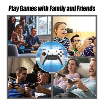 Retro Game Console 20,000-30,000+ Retro Games Stick, Revisit Classic Games Stick ,Retro Play Plug and Play Video Games Stick 20+ Emulators, 4K HDMI Output, Premium Competitive Dual Controllers Wireless Adapter Button Cable Communication