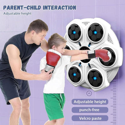 Smart Bluetooth-Compatible Boxing Machine, Wall Mounted Boxing Mat, Music Boxing Target, Home, Indoor, and Gym Boxing Music, Exercise Coordination, Boxing Pad, Boxing Equipment for Christmas Gift