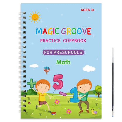 Reusable Magic Copybook Drawing Toys for Children Montessori Pen Control Training Writing Sticker Learning Educational Toy Kids