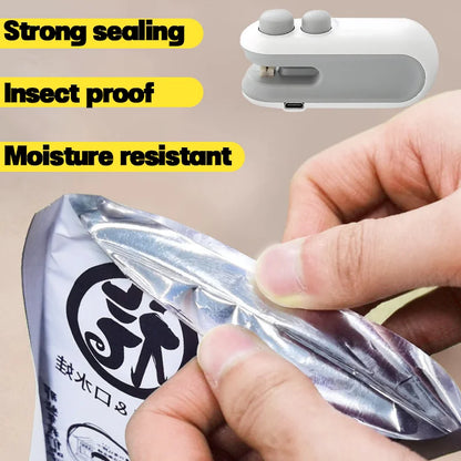 Handheld Mini Sealer: Portable 2-in-1 Heat Vacuum Food Packaging