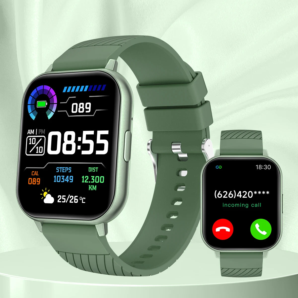 SIMSONLAB Smart Watch: Waterproof, Sleep, BP Monitoring, Exercise, Music.