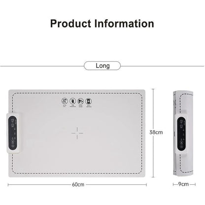 Electric Warming Tray, Adjustable Temperature, Portable Food Warmer, Roll-Up Mat.