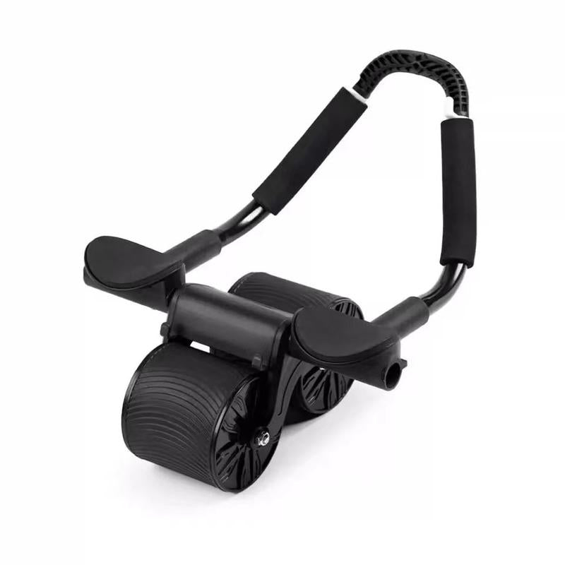 Ab Roller Wheel with Timer Automatic Rebound Elbow Support Core Exercise Machine