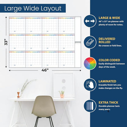 (UPDATED Version)The Big A## Calendar 2025 | Dry Erase